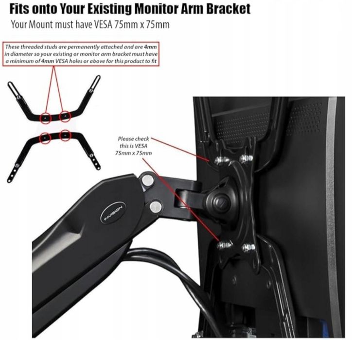 Zestaw adapterów Invision do monitora