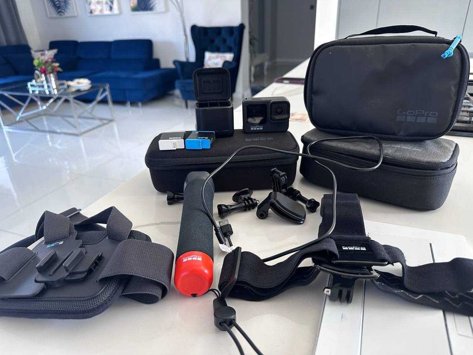 GoPro HERO 9 Black + oryginalne akcesoria | Duży zestaw | Stan bardzo dobry