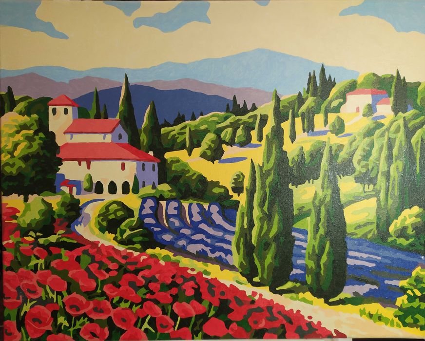 Картина по номерам 50*40см (ГОТОВА)