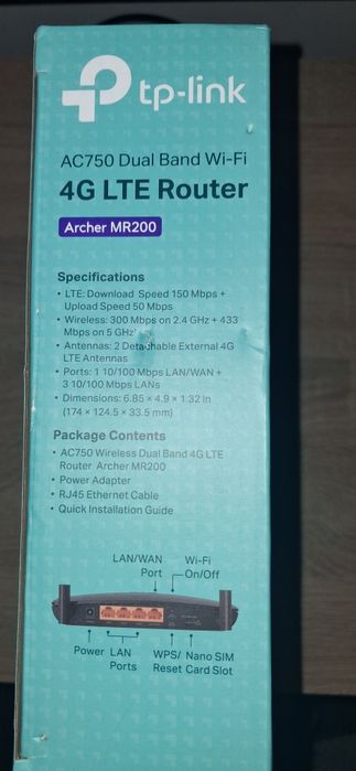 Router LTE TP-Link model Archer MR200