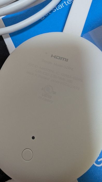 Медіаплеєр Google Chromecast 4K with Google TV (Snow)