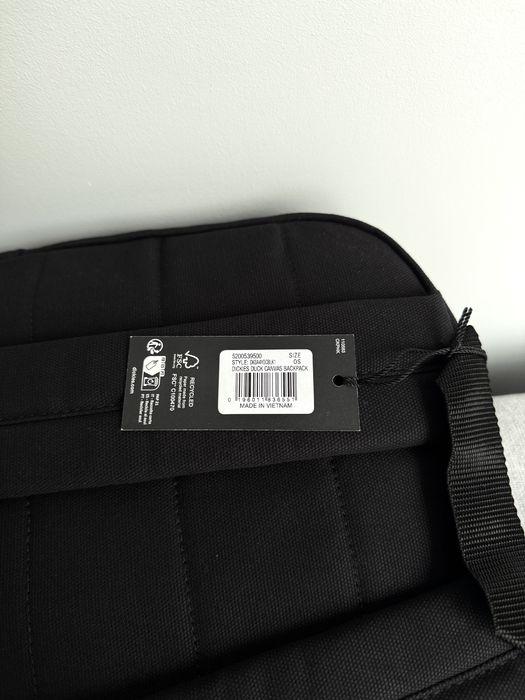 Оригінал Dickies (22L) Duck Canvas Backpack Рюкзак Новий Мужской Черный Ванс Backpack