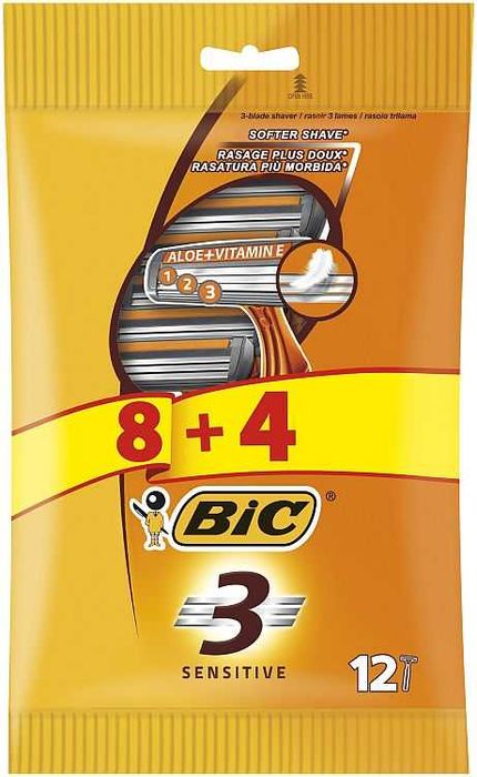 Bic 3 Sensitive maszynka do golenia 12 sztuk