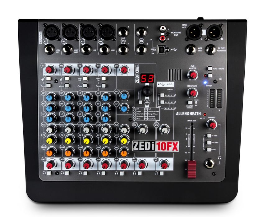 Allen & Heath ZEDi-10 FX USB 24 bit/96 Hz мікшер з цифровою аудіо картою