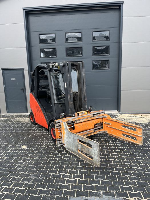 Wozek widlowy linde H30 triplex scisk  4sekcje lpg