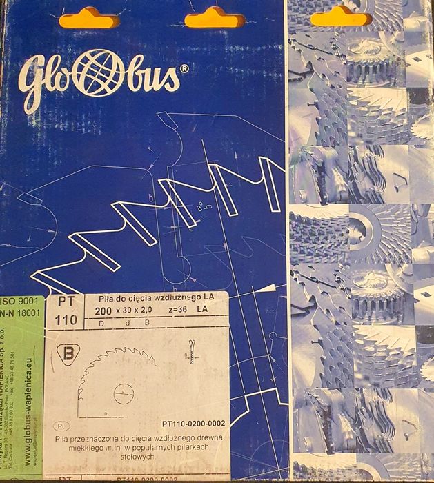 Globus piła tarczowa 200x30x2.0