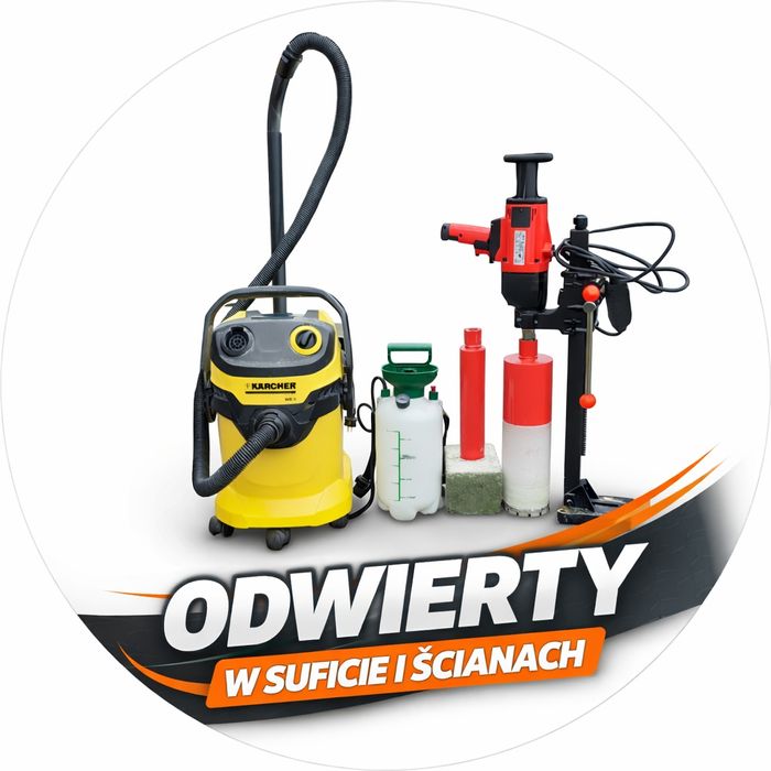 Odwierty w ścianie i suficie