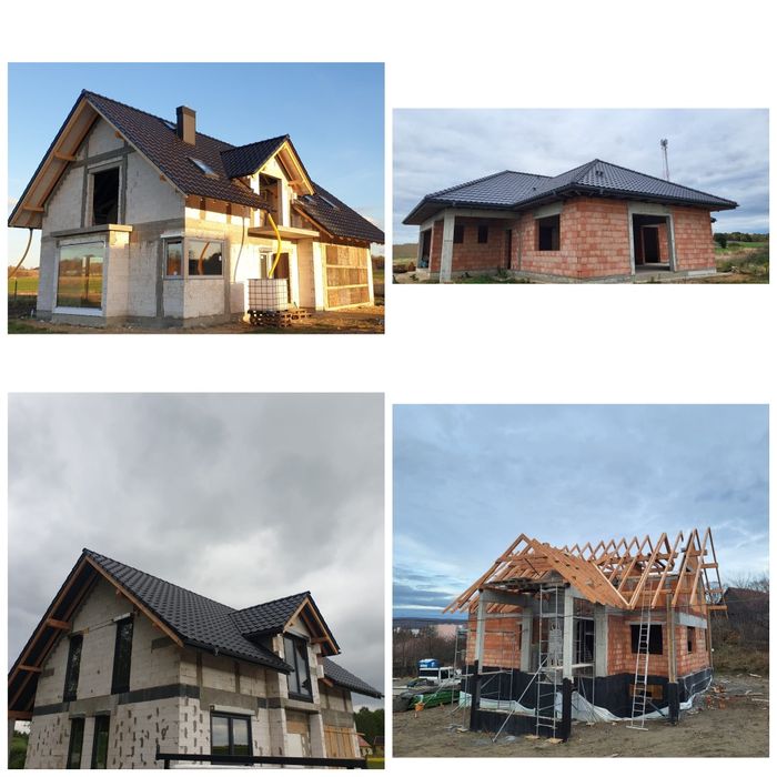 Budowa domów Płyta fundamentowa,  mury, dachy,  Zgorzelec!