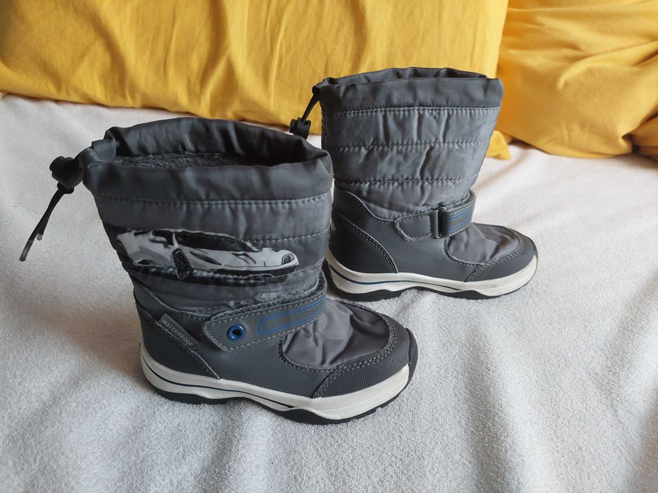 Zimowe buty chłopięce, dla chłopca r. 24 Lupilu, szare