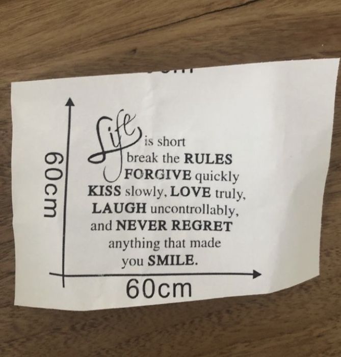 Quadro tela motivo: estrela do mar, sticker com frase