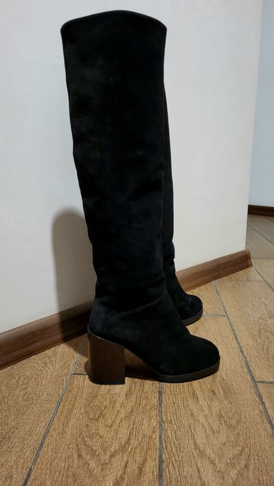 Чоботи зимові замш