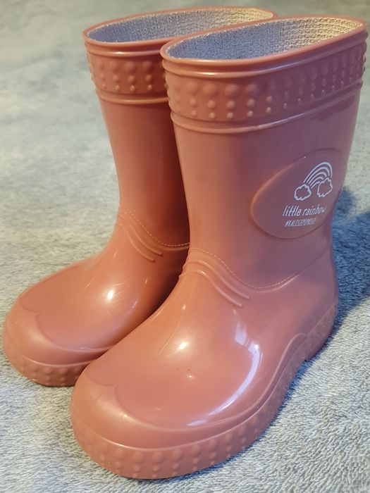 Kalosze różowe w odcieniu wrzosowym firmy Kalosze poproszę r. 21-22