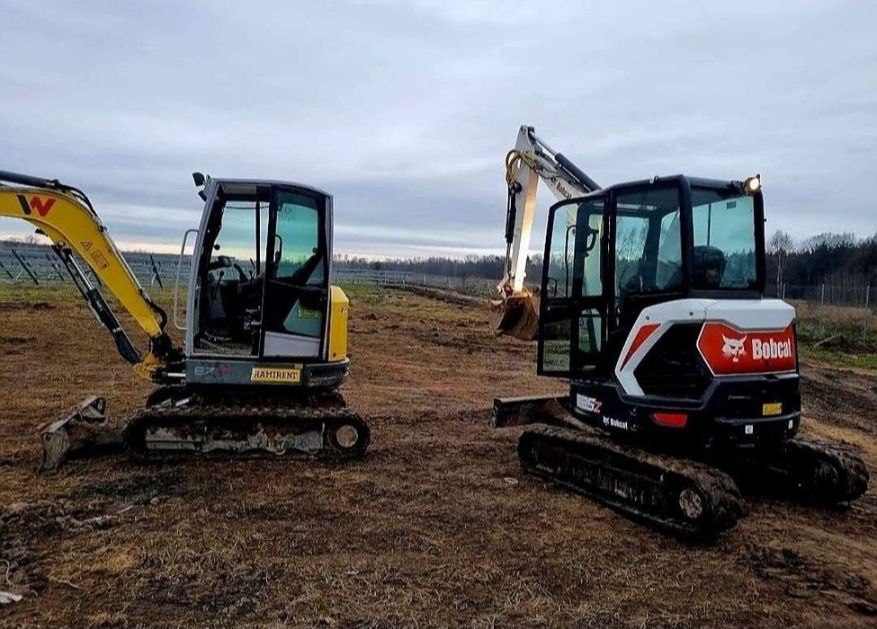 Wynajem minikoparki 2.3t  2.7t  3.5t