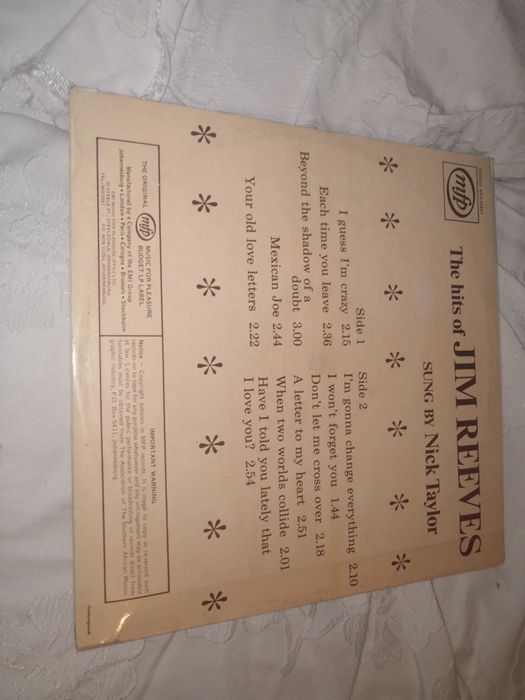 The hits of Jim Reeves_vinil