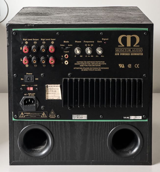 Monitor Audio ASW100 — subwoofer activo