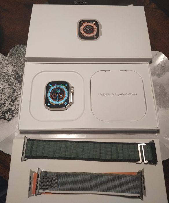 Apple Watch Ultra 2 49mm Titanium, 100% Baterii, 2 Oryginalne Paski