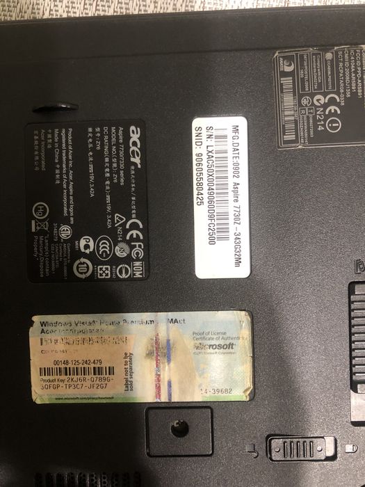 Продам працюючий ноутбук Асеr