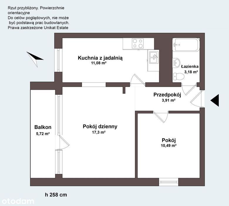 2 pokoje | Panorama Warszawy | Zielony Ursynów | M1 Natolin