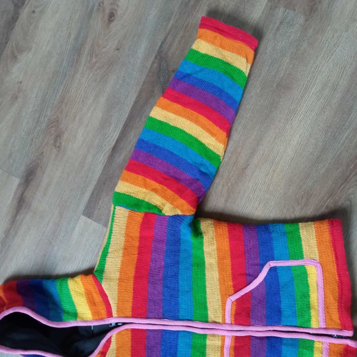 Damska Bluza Wełniana Z Kapturem LGBT Tęczowa / Kolorowa rozmiar M