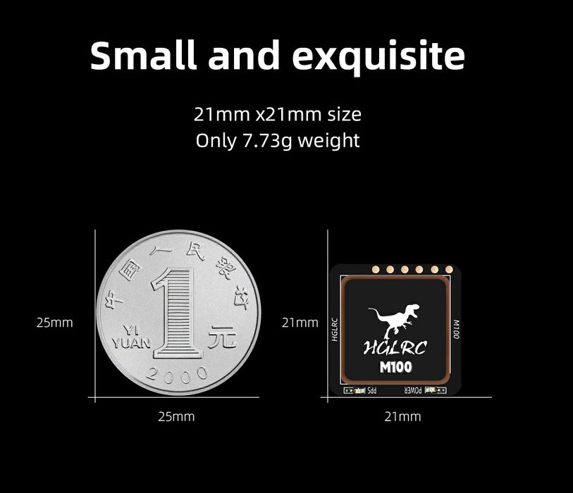 GPS приймач HGLRC M100 qmc5883 compas