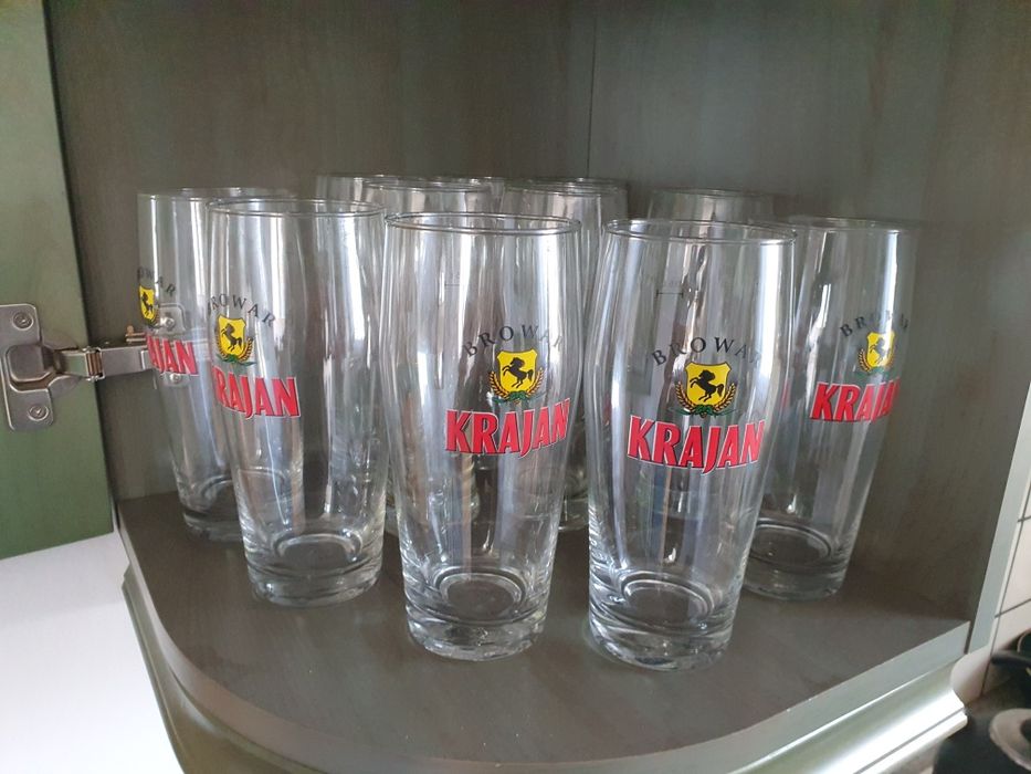Kufle do piwa duże szklanki czyste Krajan