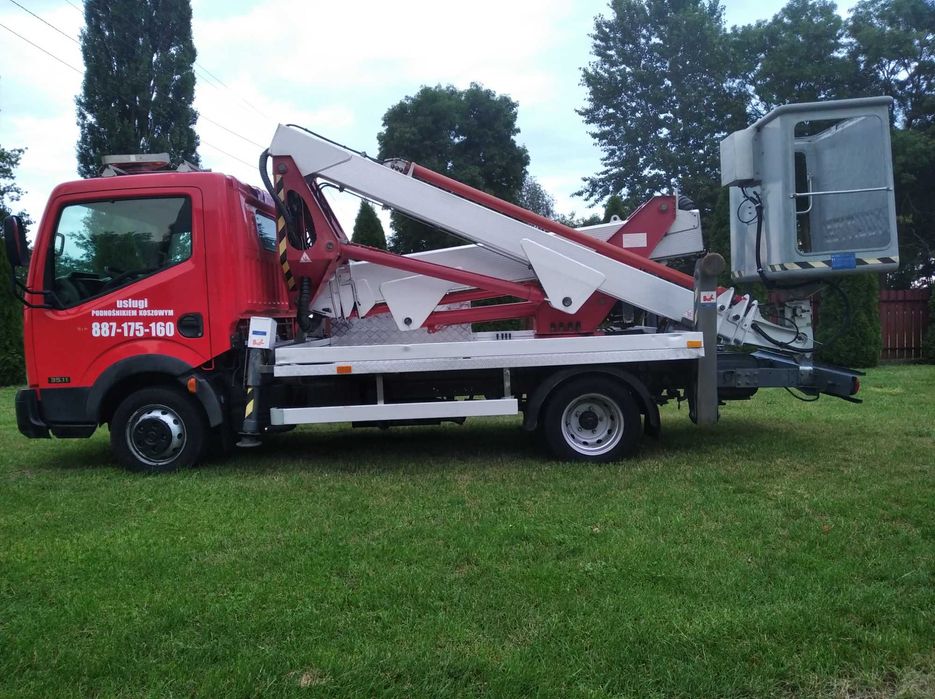 Usługi podnośnikiem koszowym