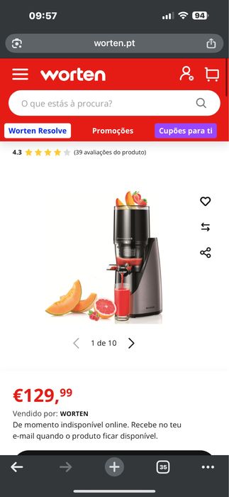 Maquina becken slow juicer