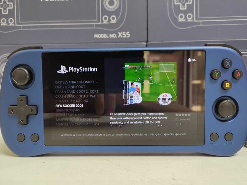Ігрова портативна Приставка Powkiddy X55 на 21000 игр PSP Play Station