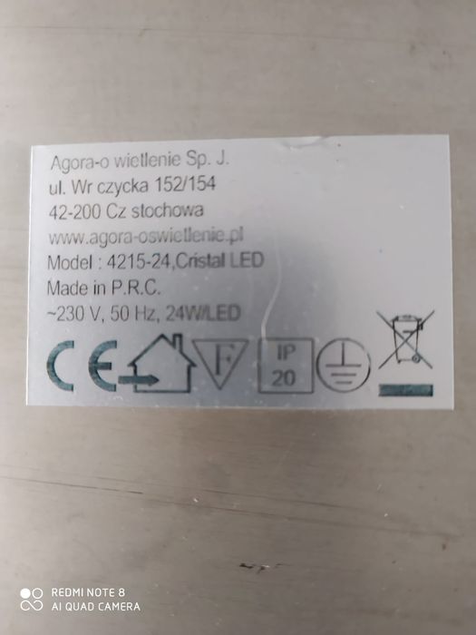 Sprzedam lampę sufitowa LED