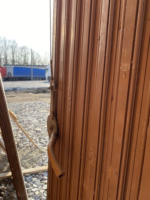 Ворота утепленные для гаража склада металл пенопласт Х2 204.5х125.5 см