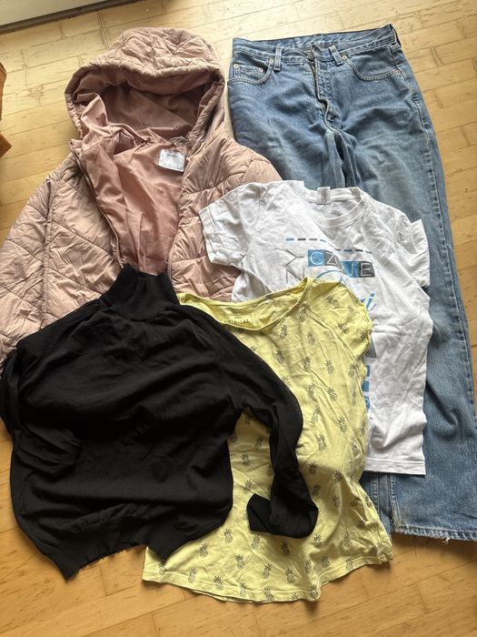 Odzież damska roz. 40 L 4 szt. kurtka Bershka