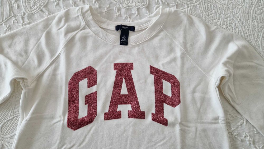 Camisola GAP Kids, branca, tamanho EUR XL, UK 12 years / 12 anos