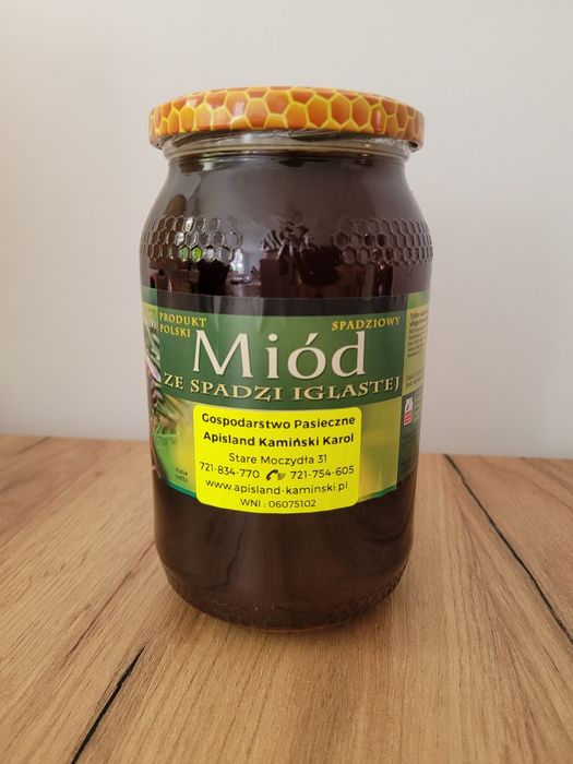 Miód Spadziowy Iglasty Jodłowy- Świeży sezon 2025 - wysyłka olx