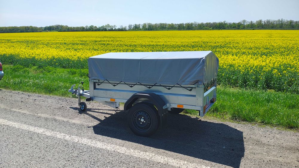 Причіп 2000х1250 оцинкований,  одновісний.