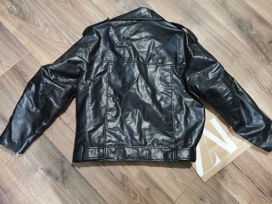 Skórzana kurtka Zara kurtka biker ramonseka L 40 oversize