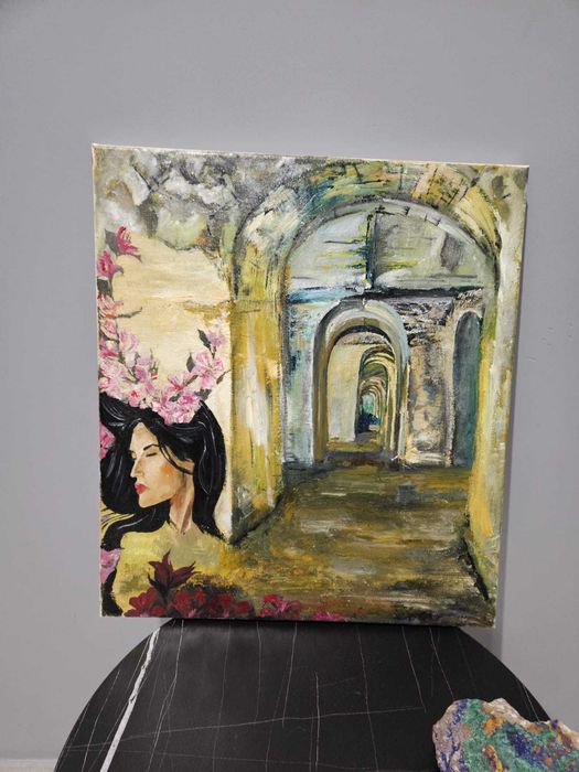 Obraz na płótnie 40x45 olej na płótnie