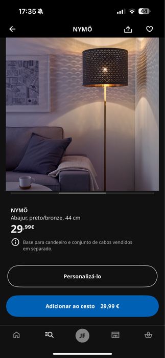 Abajur para candeeiro suspenso teto ikea