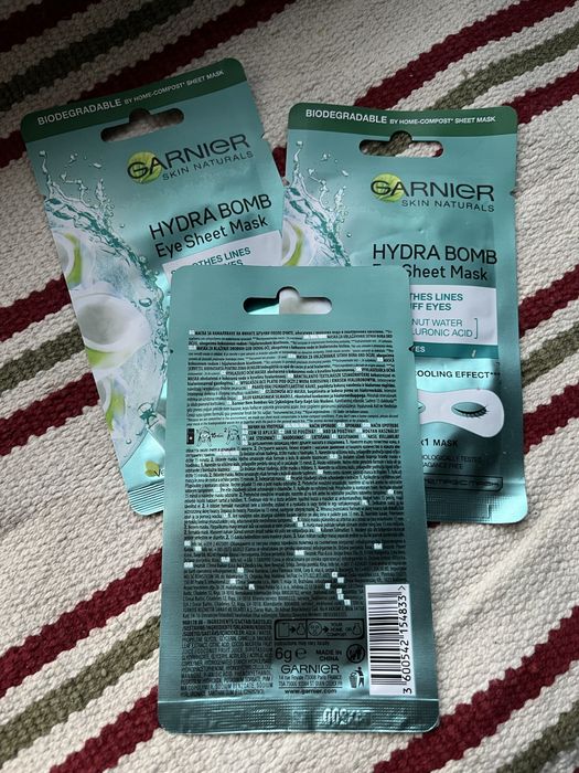Garnier hydra bomb maseczka na plachcie