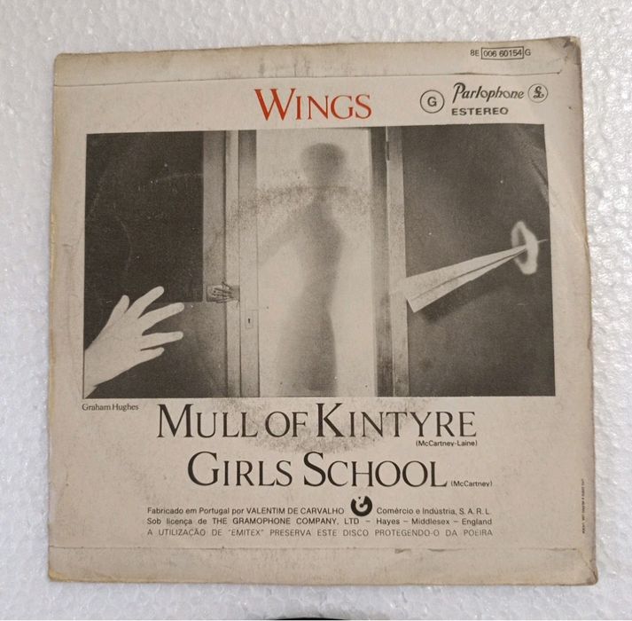 Wings Mull Of Kintyre Disco VINIL Single 7" 45 RPM PT 1977 Parlophone