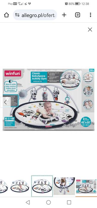 Mata edukacyjna kontrastowa winfun