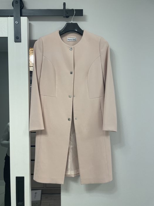 Plaszcz - pudrowy roz