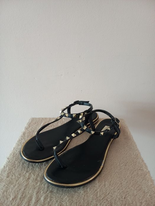 Czarne sandałki damskie | r. 39 (25 cm) | Primark