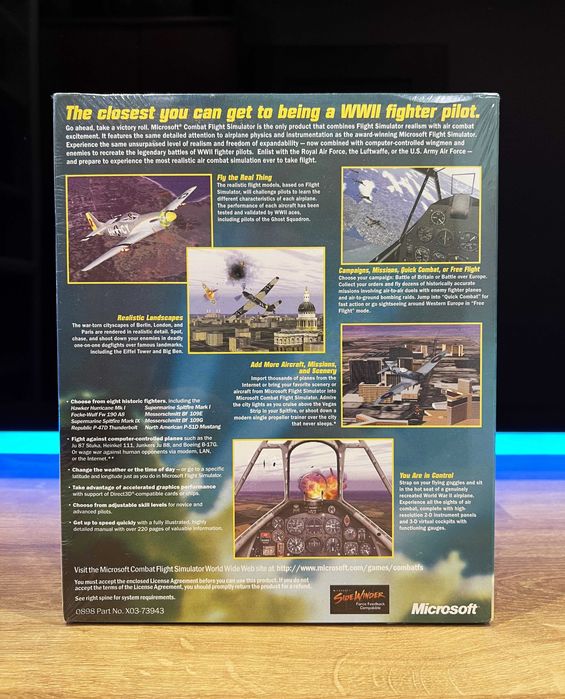 Microsoft Combat Flight Simulator 1 NOWY FOLIA (PC EN 1998) BIG BOX