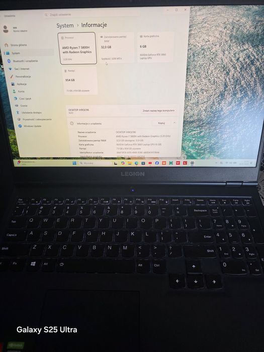 Laptop Lenovo Legion 5-15ACH6H
