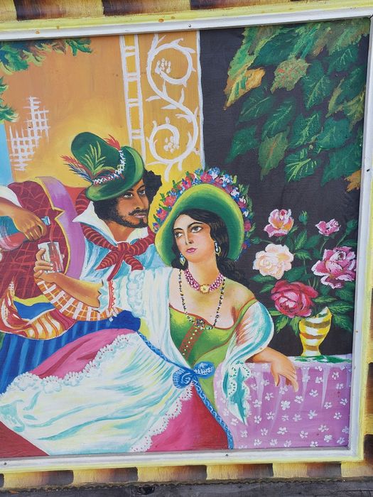 Картина  Октябрьской праздник в Риме.