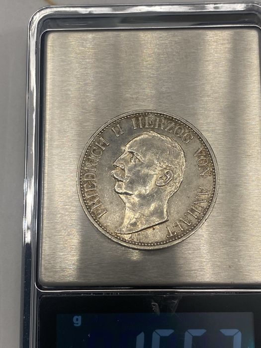 3 марки 1911 года Ангальт Германская империя