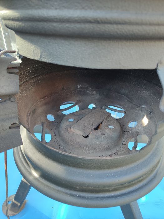 Solidny Piecyk kominek ogrodowy czarny