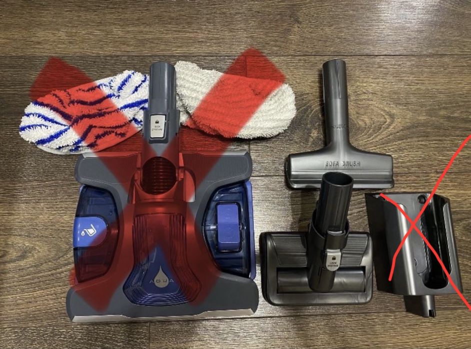 Rowenta XFORCE FLEX 8.60 насадки щітки