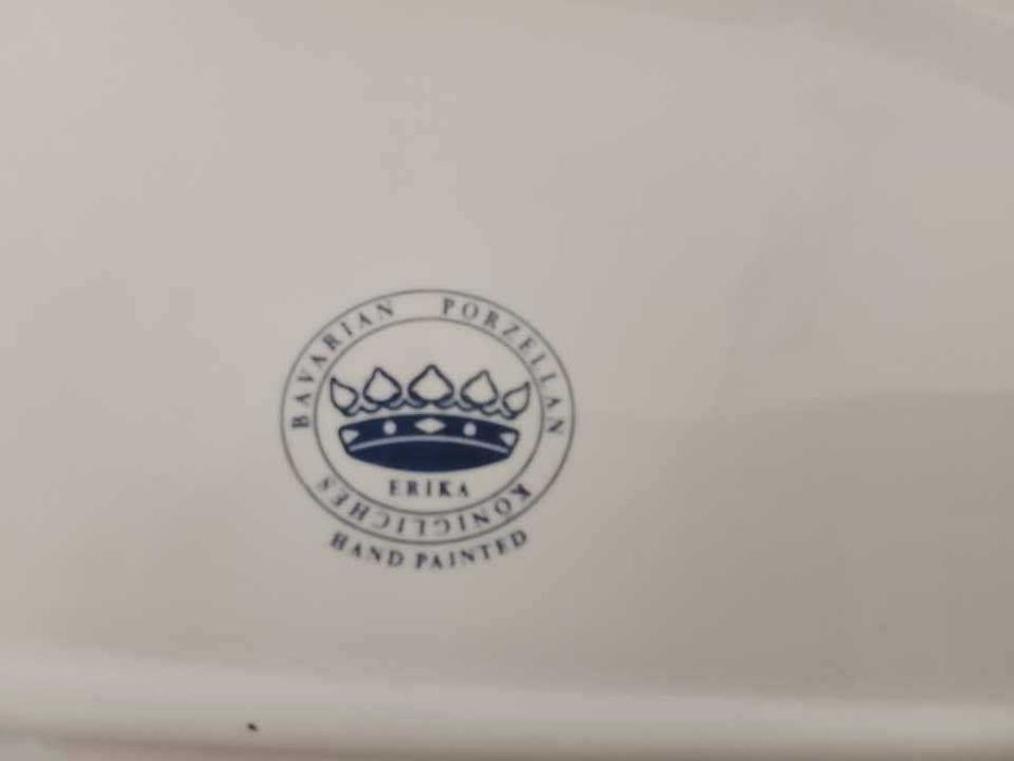 travessa de Porcelana Bávara "Erika" - Pintado a Mao