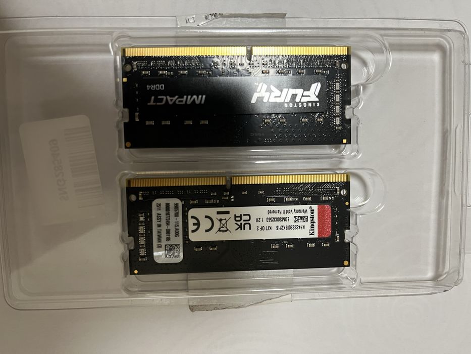 Оперативная память KINGSTON FURY DDR4 16G(2*8)